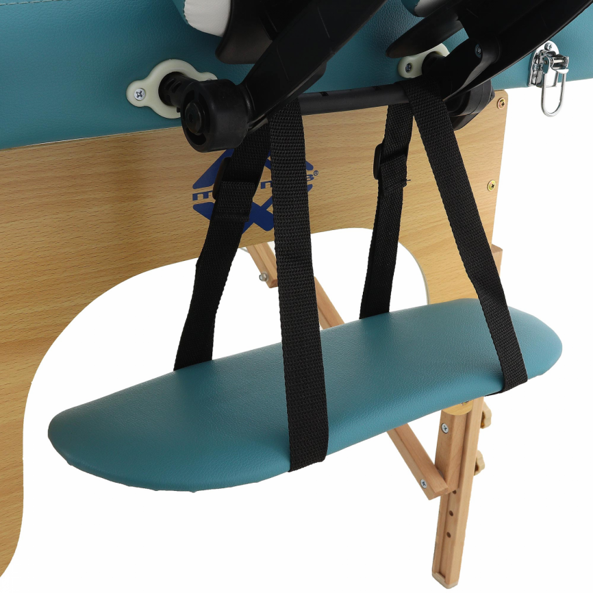 Массажный стол складной деревянный Med-Mos JF-AY01 2-х секционный (светлая рама) фото 13